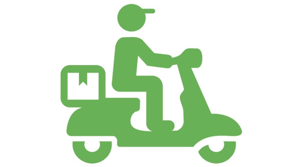 Servicio de delivery entrega a domicilio en página web de restaurantes